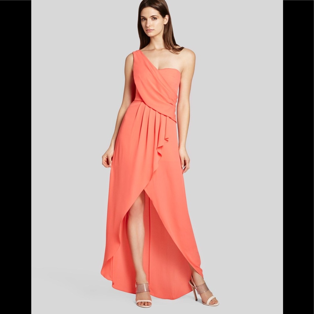 BCBG Maxariza Salmon Formal Dress